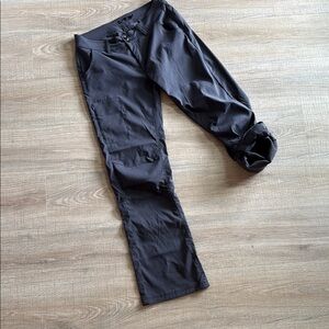 Prana size 8 convertible grey cargo Pants